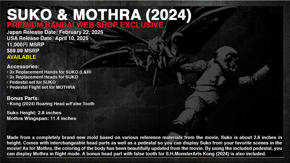 Suko & Mothra 2024 Set